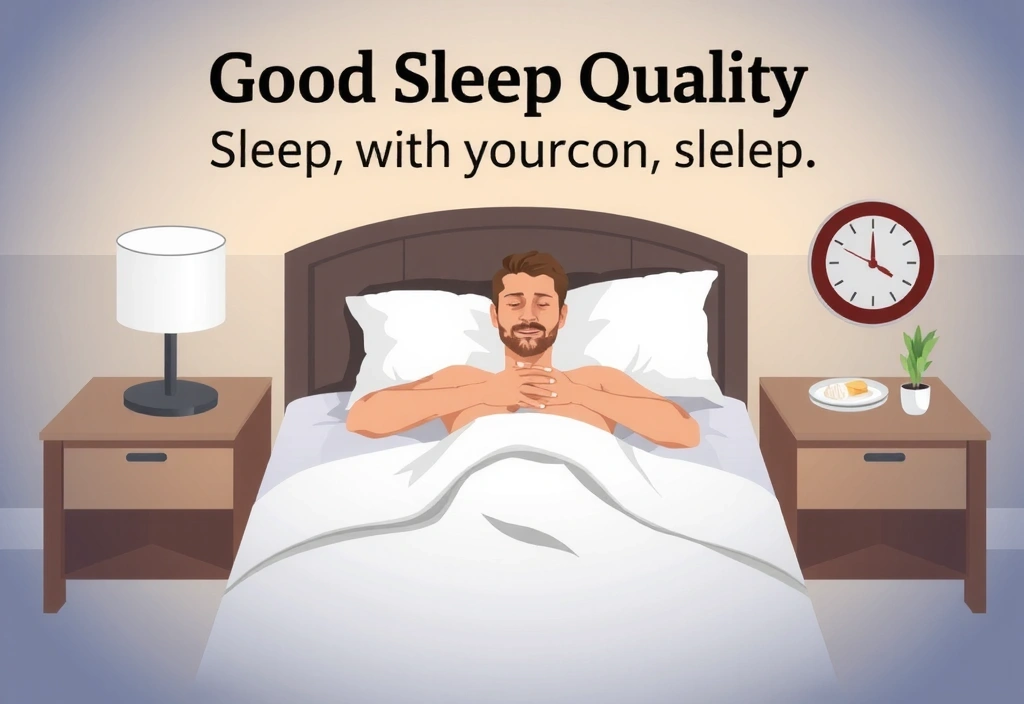 Person sleeping peacefully in a comfortable bed